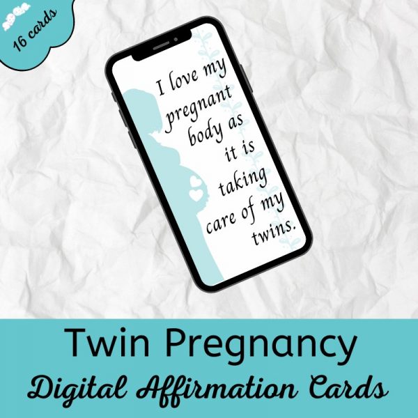digital twin pregnancy affirmation cards