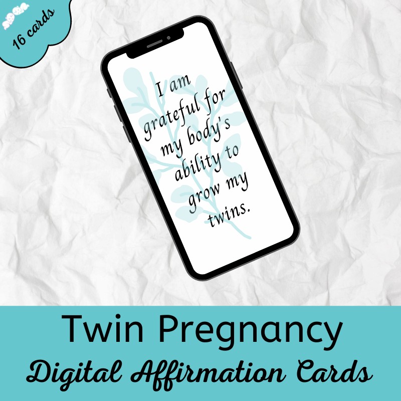 twin pregnancy digital affirmation cards twin pregnancy digital affirmation cards