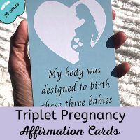 affirmations for triplet pregnancy