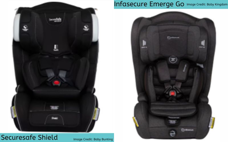 Securesafe Shield Slimline car seats for twins and multiples