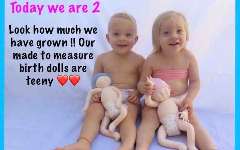 made to measure birth dolls twins