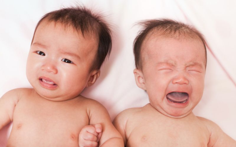 one twin sleeps through the night and the other doesn’t
