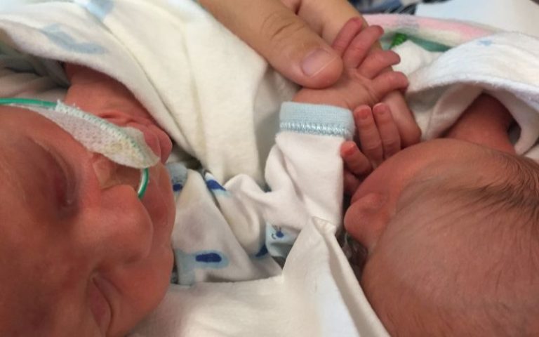 I gave birth vaginally to one twin in the toilet