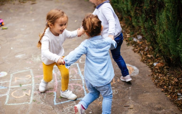 Outdoor activities for four-year-old twins