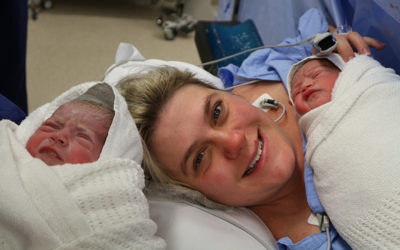 Uterus didelphys and pregnant with twins