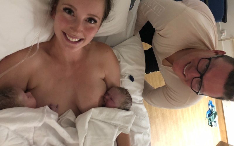 twins calm birth