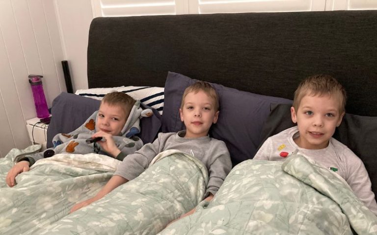 triplets sleeping though the night