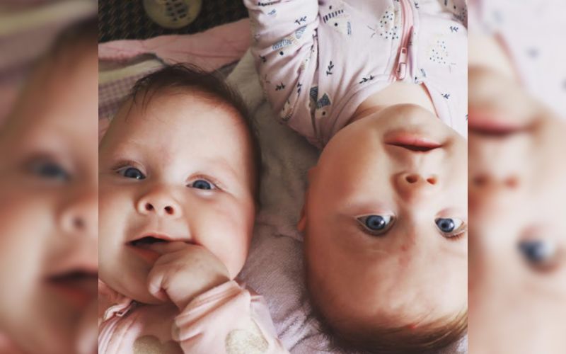 six month old twins