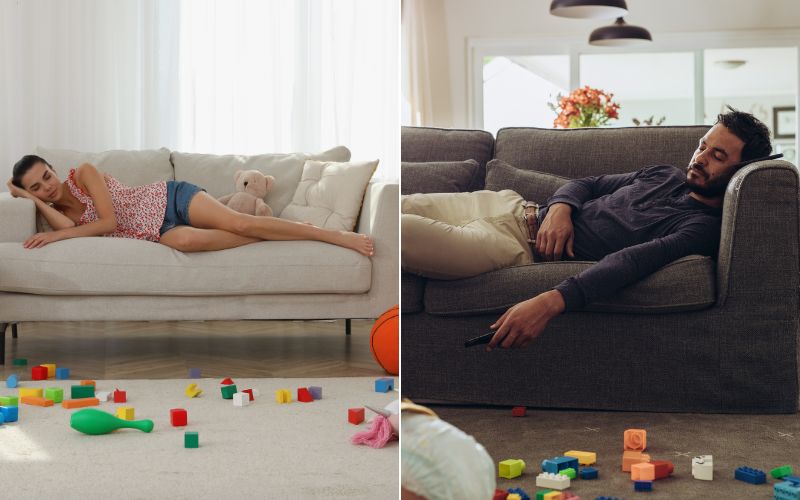 housework tips when triplets