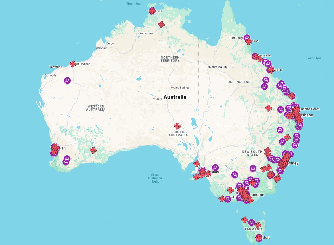 Fenced parks and twin swings australia